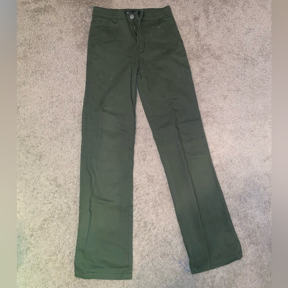 Army green jeans